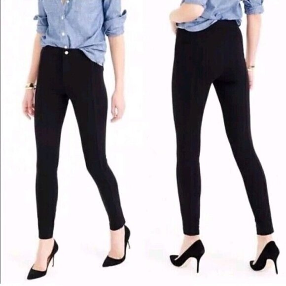 J. Crew Pixie Pants Black Women’s Size 4 High Rise Skinny Minimalist Evening - Picture 3 of 10